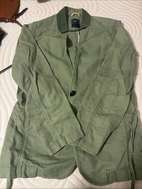 GAP Light Olive Green Cotton Shirt Jacket